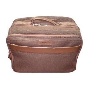 London Fog Oxford Classic 17" Wheeled Computer Bag Briefcase w/ Lock